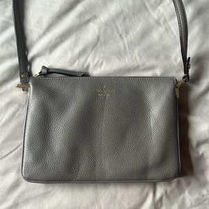 Grey Kate Spade purse